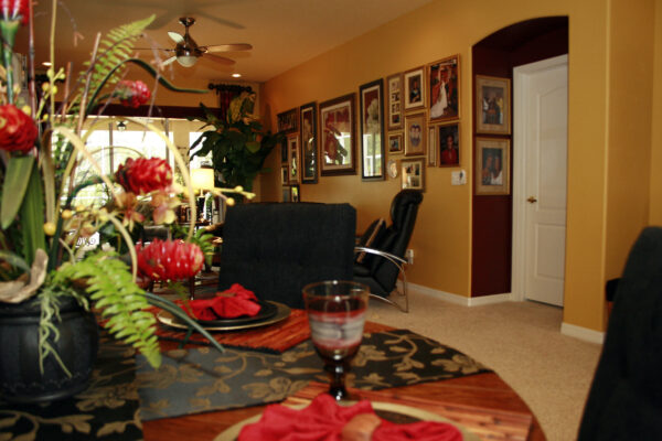 Room with Holiday Florals